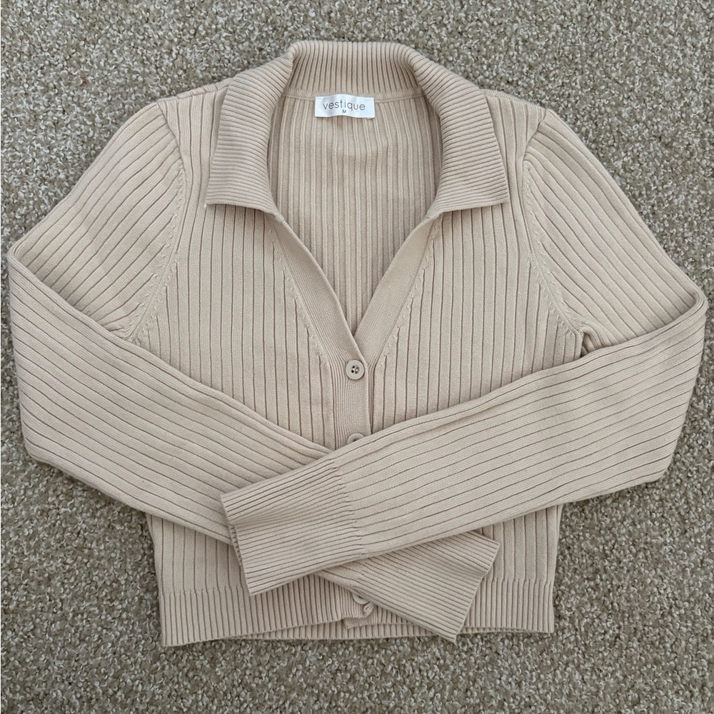Vestique Knit Beige Sweater